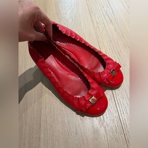 Tory Burch Red Flats US 8